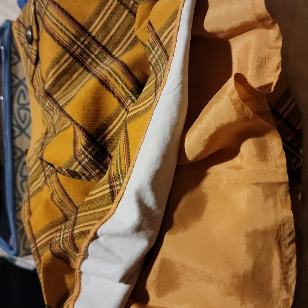 Plaid Corduroy Skirt with Pockets - Picture 11 of 14